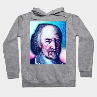 Thomas Hobbes Snowy Portrait | Thomas Hobbes Artwork 13 Hoodie